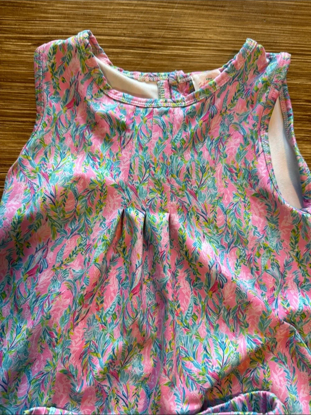 Kids Pink Floral Tank Top & Shorts Athleisure Set